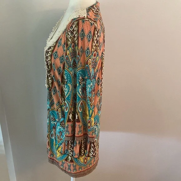 Tunic top medium funky 70’s flare - Picture 5 of 10